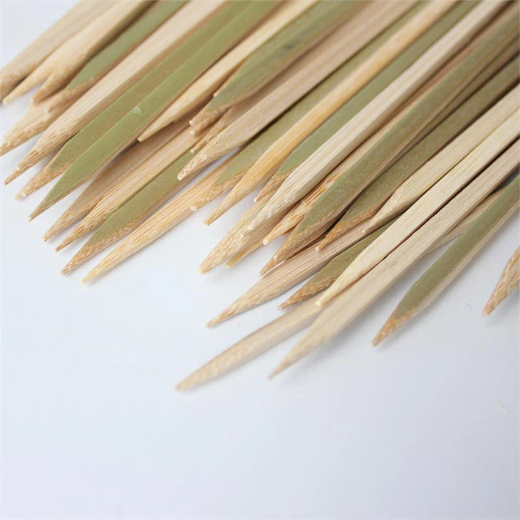 Estick Wholesale Camping Bbq Barbecue Safety Bamboo Marshmallow Candy Roasting Long And Round Grilling Stir Sticks